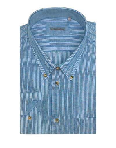 Camicia manica lunga in lino conformata Sea Barrier